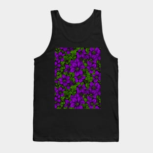 Purple Clematis vine Tank Top